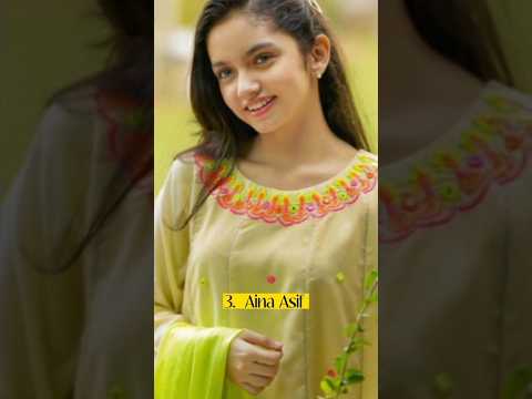 Top 10 Most Beautiful Youngest Pakistani Actress |Hiba Bukhari | Aina Asif #shorts #pakistaniactress
