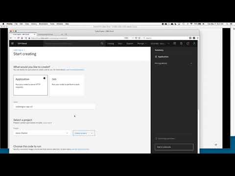 IBM Cloud Code Engine: go cloud native quickly - Hello World application demo