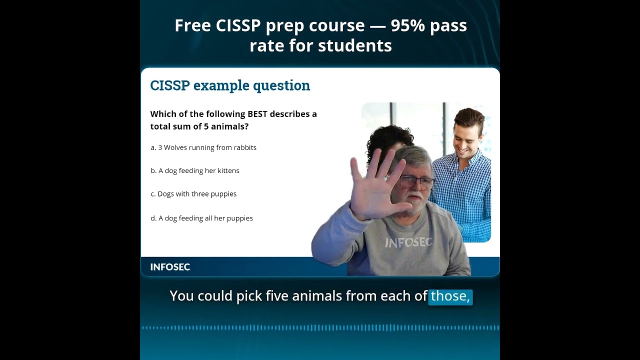 CISSP sample question: Is every answer correct? #cisspexam #cissptraining