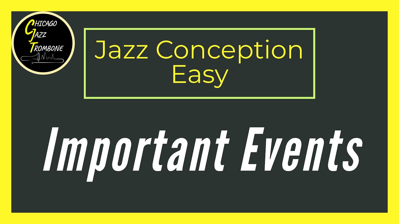 Important Events - Jim Snidero - Easy Jazz Conception for Trombone