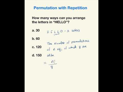 Permutation Part 2 | With Repetition | SAT Math Problem