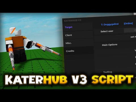 Kater V3 FE Script Hub Showcase for ROBLOX – Unlock New Exploiting Features 🚀