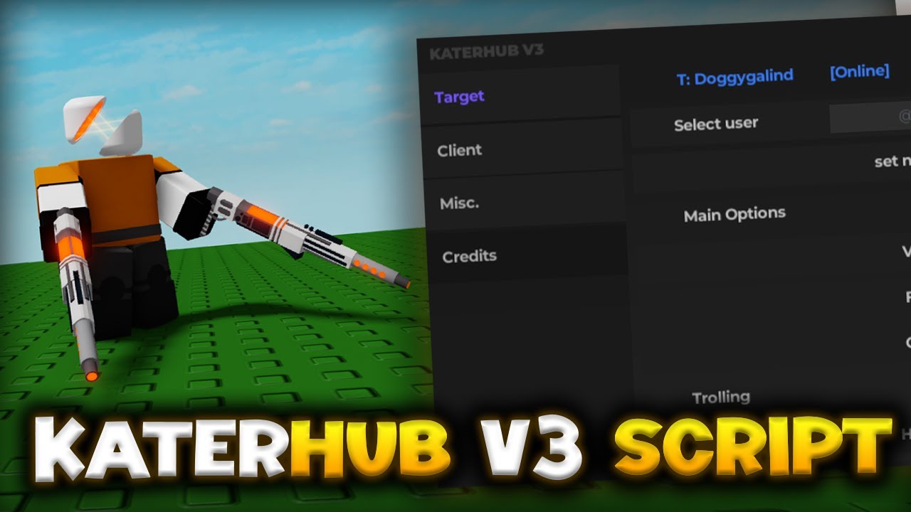 Kater V3 FE Script Hub Showcase for ROBLOX – Unlock New Exploiting Features 🚀