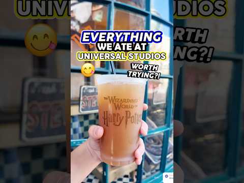 EVERYTHING I Ate at Universal Studios Florida! 😮🎢(Worth Trying?!)