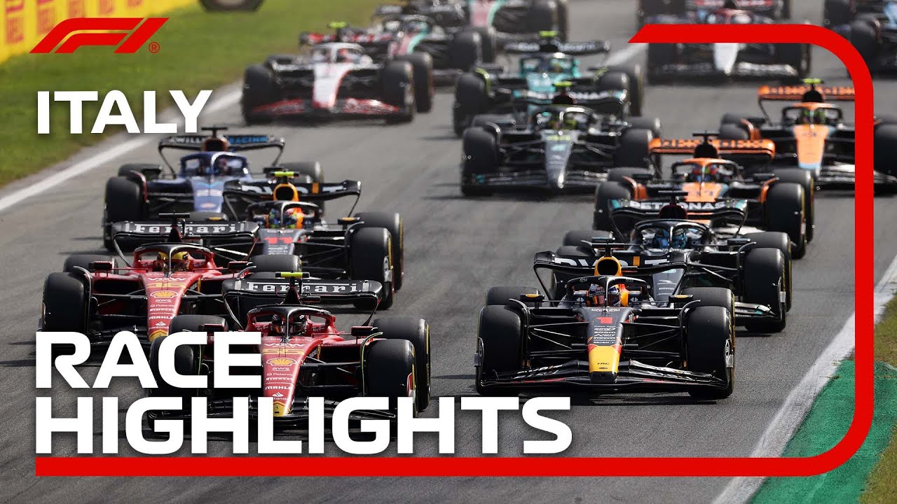 2023 Italian Grand Prix Highlights 🚥 | Monza's Thrilling Race Moments