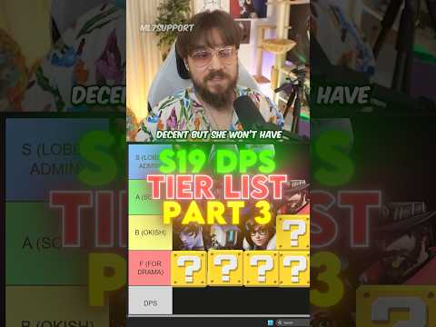 S19 🔫 DPS 🔫 TIER LIST Part 3 #Overwatch2 #gaming #overwatch