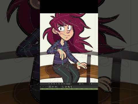 a quick look at the rigging of this scene #moho #tutorial #rigging #animation #vector #art #digital