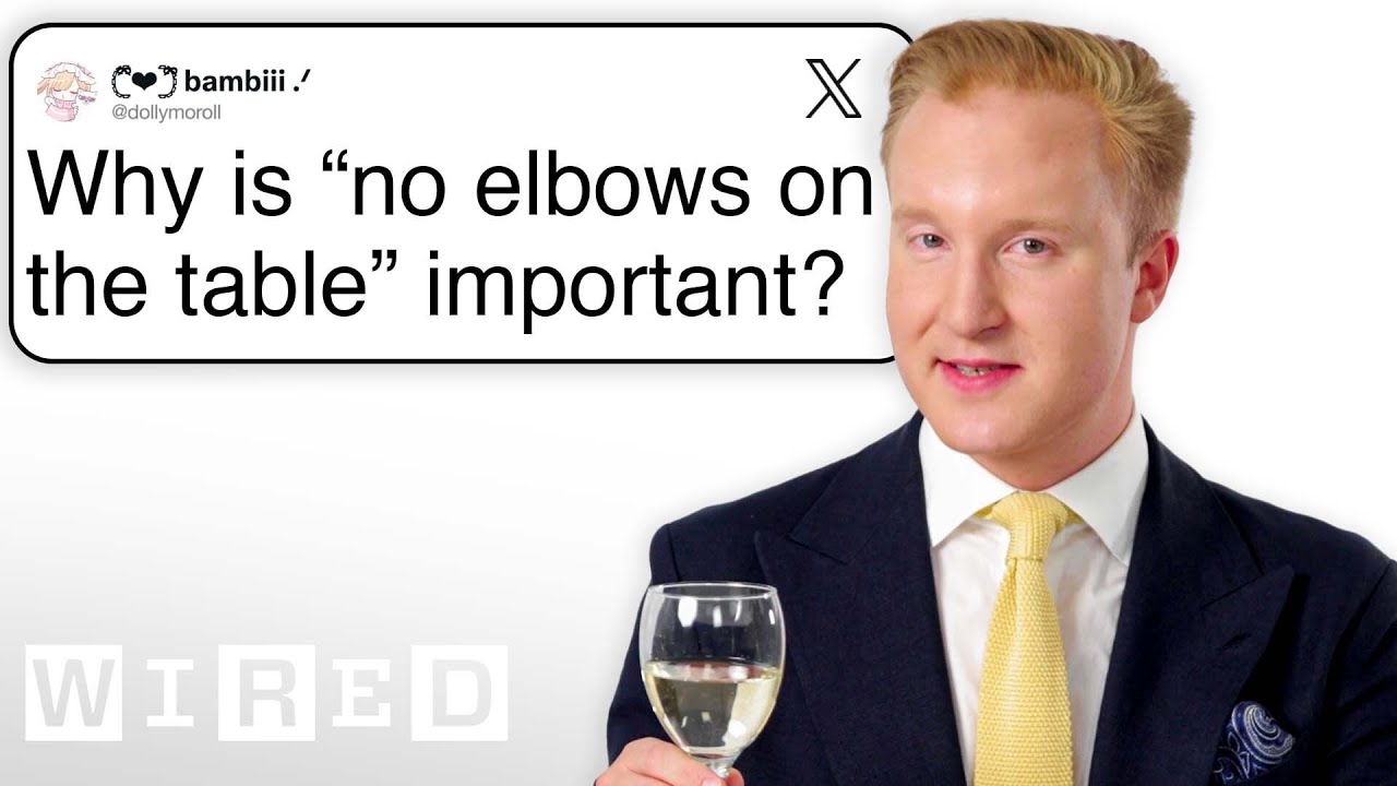 Etiquette Expert William Hanson Addresses Common Manners Questions on Twitter | Tech Support | WIRED