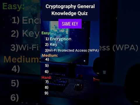 Cryptography General Knowledge Quiz #cybersecurity #cryptography