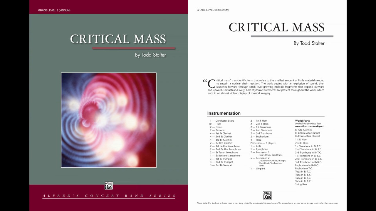 Critical Mass by Todd Stalter – Score & Sound 🎶