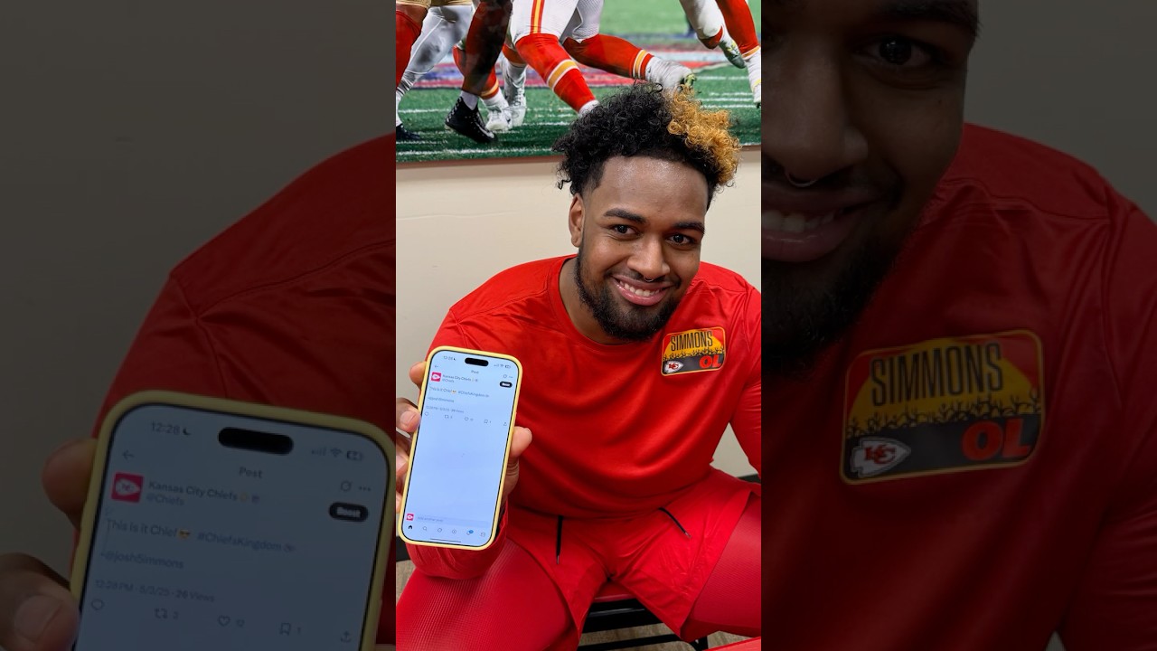 Josh Simmons Joins the Chiefs Social Media Team! π±