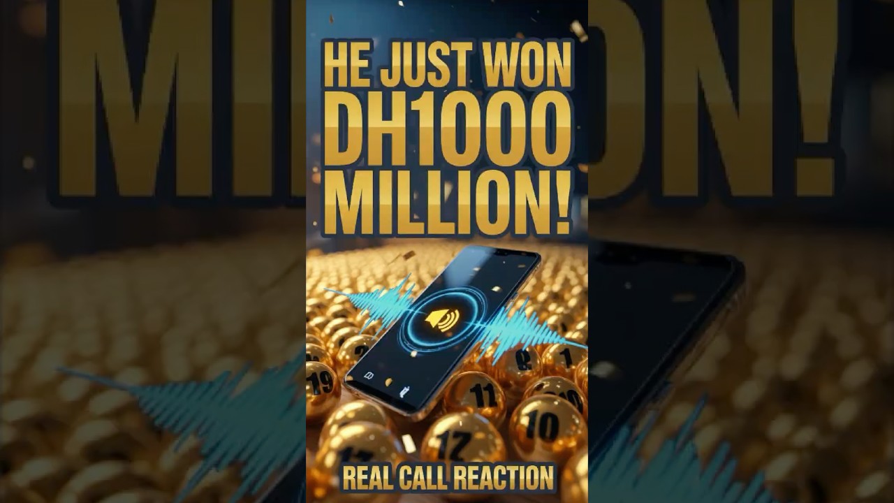 UAE Lottery Winner’s Shock Reaction to Dh100 Million Jackpot 😲