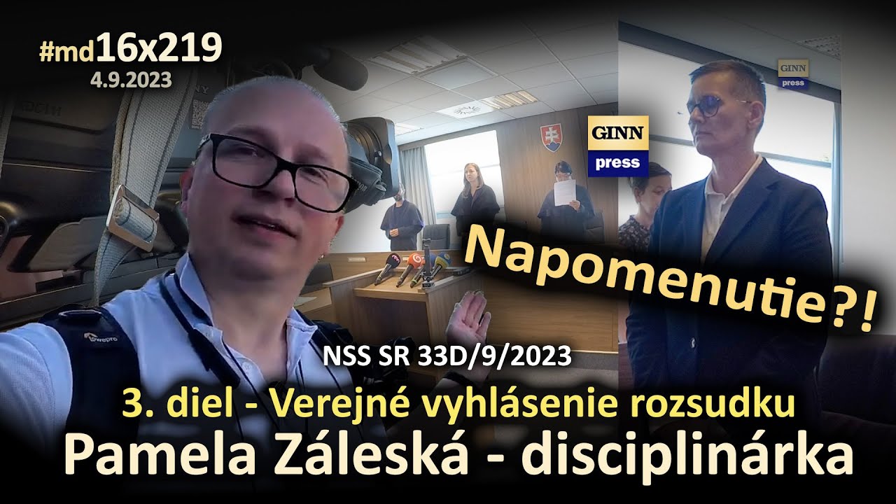 Pamela Záleská: Disciplinary Hearing & Public Verdict – Only a Warning 😮