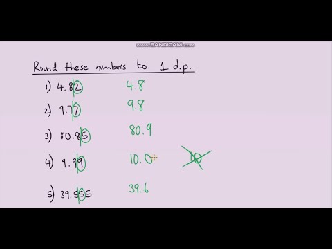 Rounding to 1, 2 and 3 Decimal Places