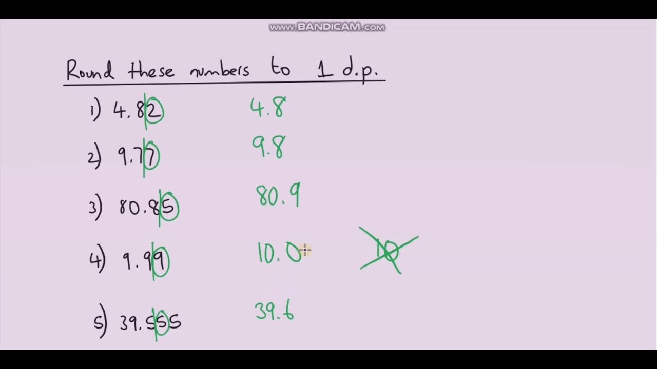 Rounding Numbers to 1, 2, and 3 Decimal Places