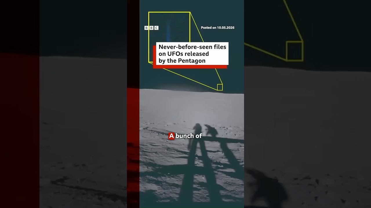 Never-before-seen files on UFOs released by the Pentagon. #UFOs #US #BBCNews