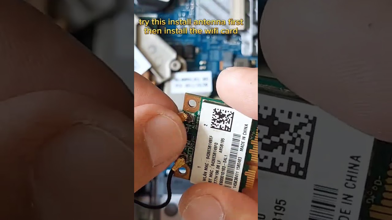 Easy WiFi Card Antenna Installation 🔧