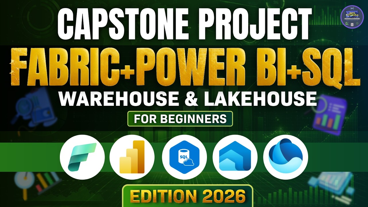 Microsoft Fabric + Power BI + SQL Project | Capstone Project | For Beginners | edition 2026 #fabric