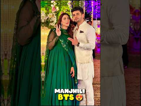 Manjhili BTS 😍 #manjhili #fahadsheikh #humtv #khadijasaleem