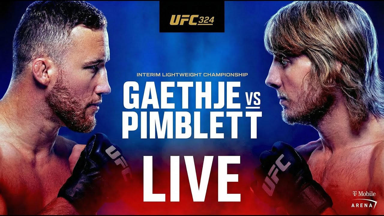 UFC 324: Justin Gaethje vs Paddy Pimblett | LIVE STREAM / Live Coverage
