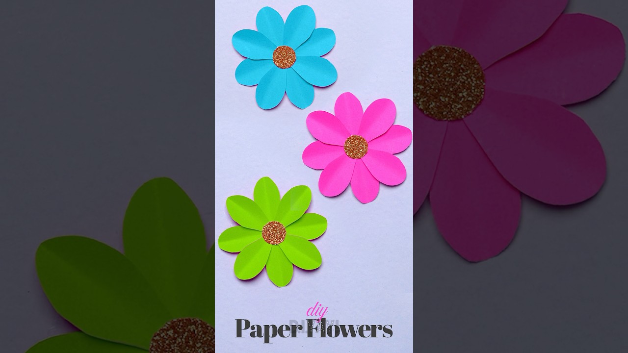 Easy DIY Paper Flowers 🌸 for Beginners