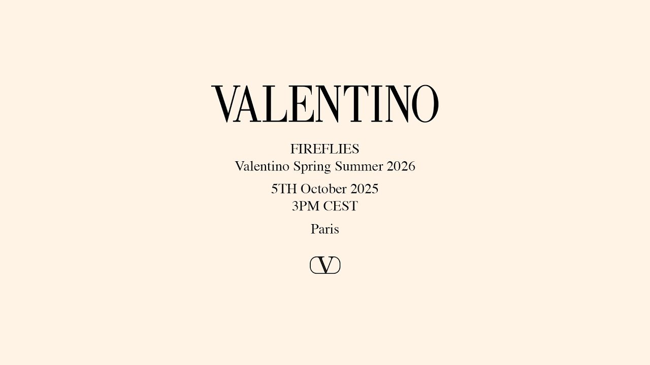 Valentino Fireflies Spring Summer 2026 Live Stream ✨