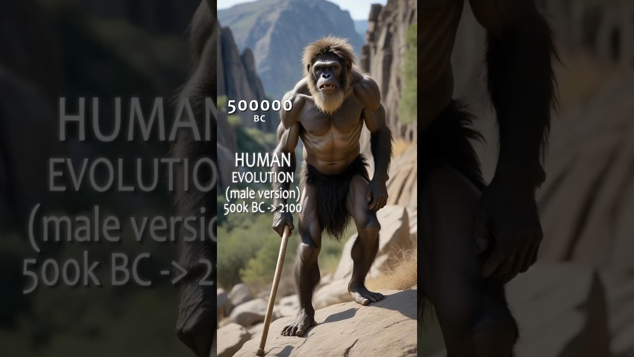 Male Human Evolution Through the Ages 🌍