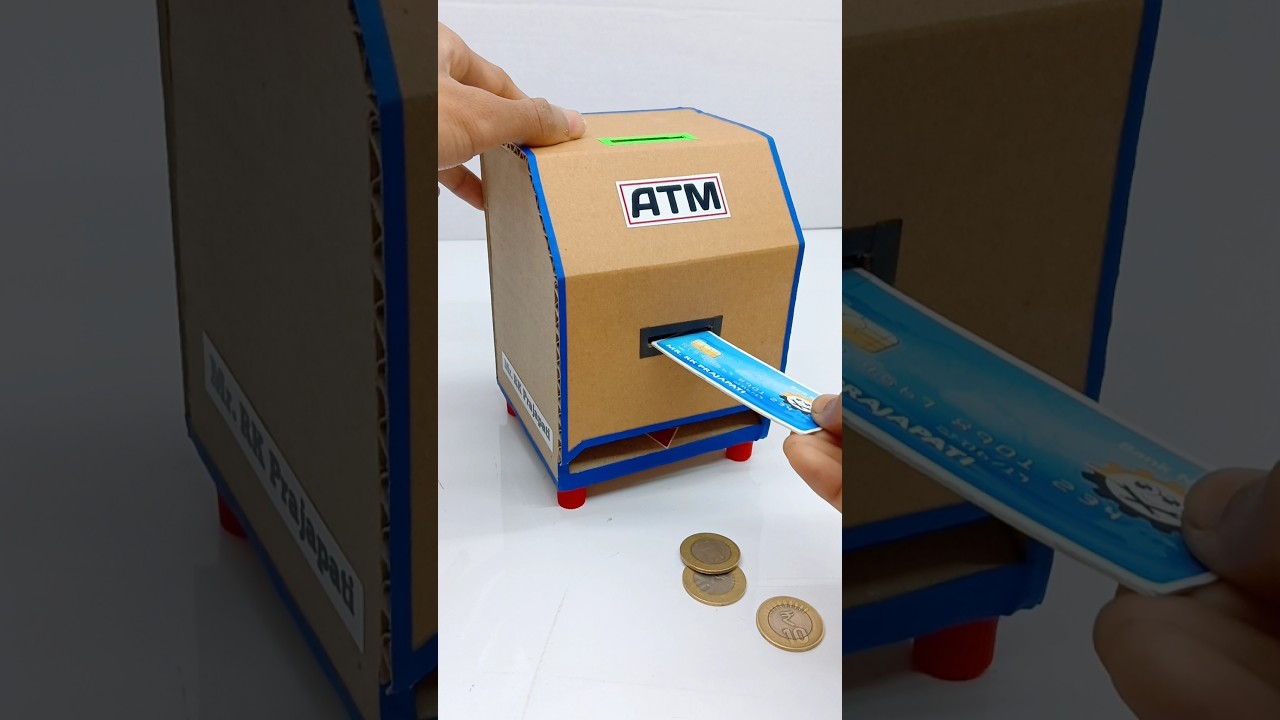 DIY Mini ATM from Cardboard 🏧