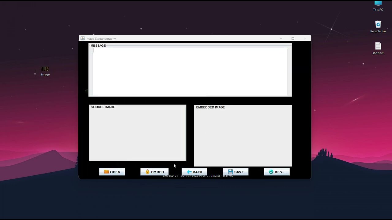 Java Image Steganography Using LSB Technique 🖼️
