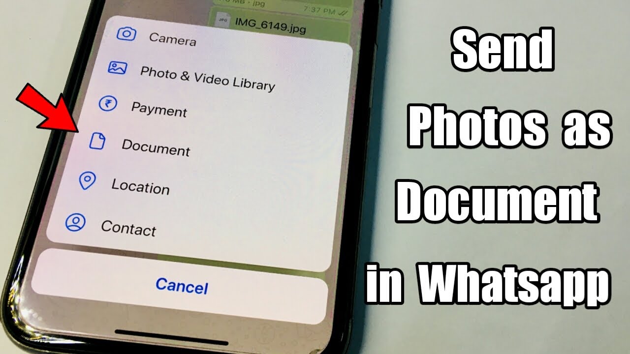 How to Send Photos as Documents on WhatsApp Using iPhone (2023 Update)