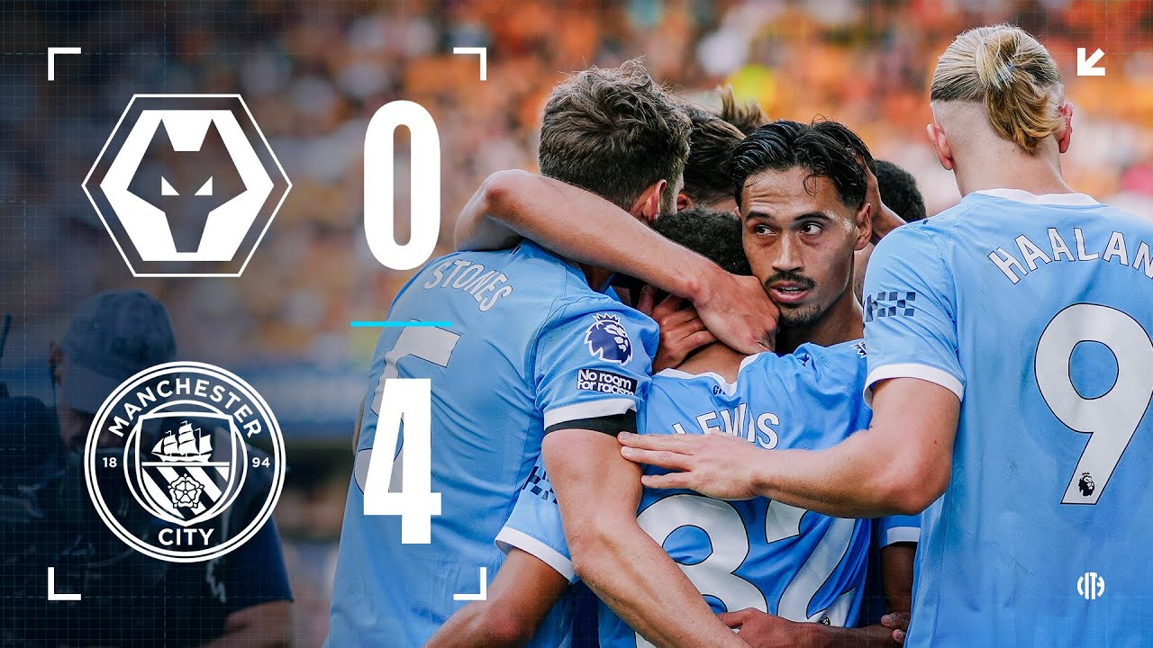 Man City Dominates Wolves 4-0! Haaland Scores Twice on Opening Day ⚽
