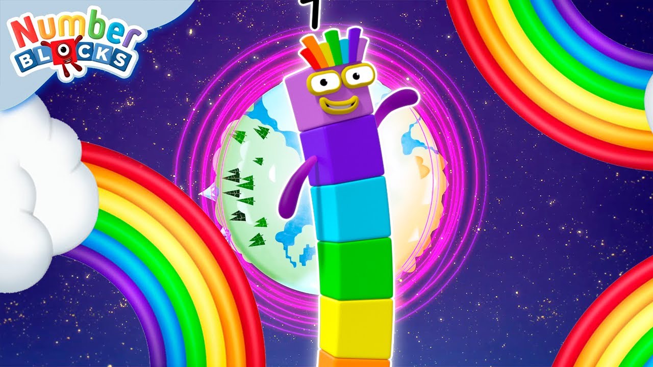 Rainbows, Colourful Maths, and Shapes | 123 - Learn to Count | Numberblocks