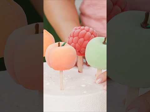 Can I make VIRAL Fruit Ice Cream Pops?! 🍑🍦 #shorts #viral #fruit #icecream @littleremyfood