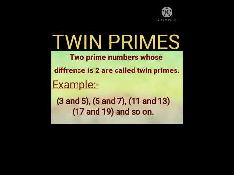 #Twin prime numbers.#shorts