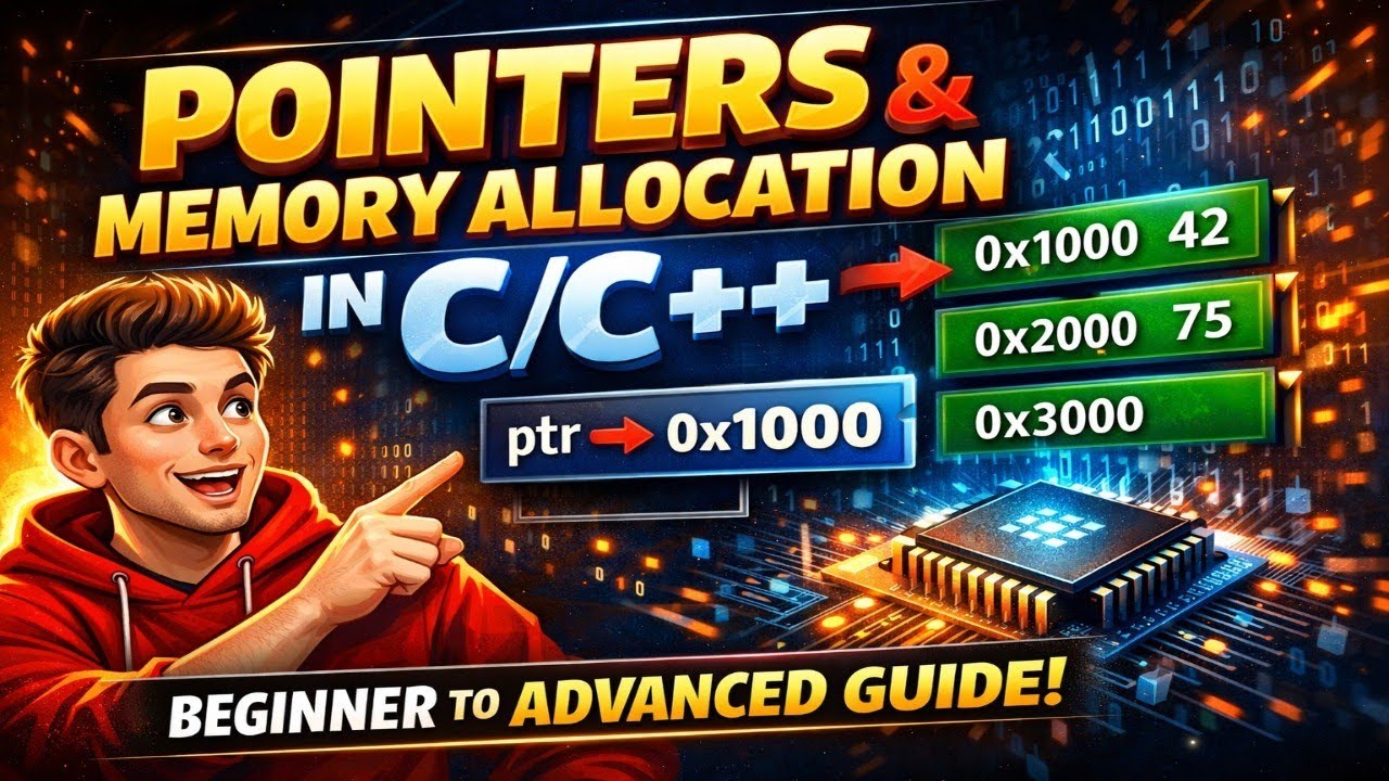 Master Pointers & Memory Allocation in C Programming 🖥️