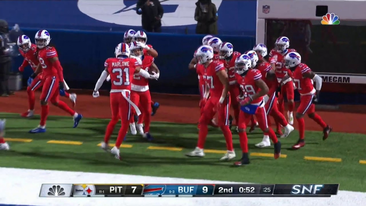 Taron Johnson Pick 6 on Ben Roethlisberger | Steelers vs. Bills | NFL