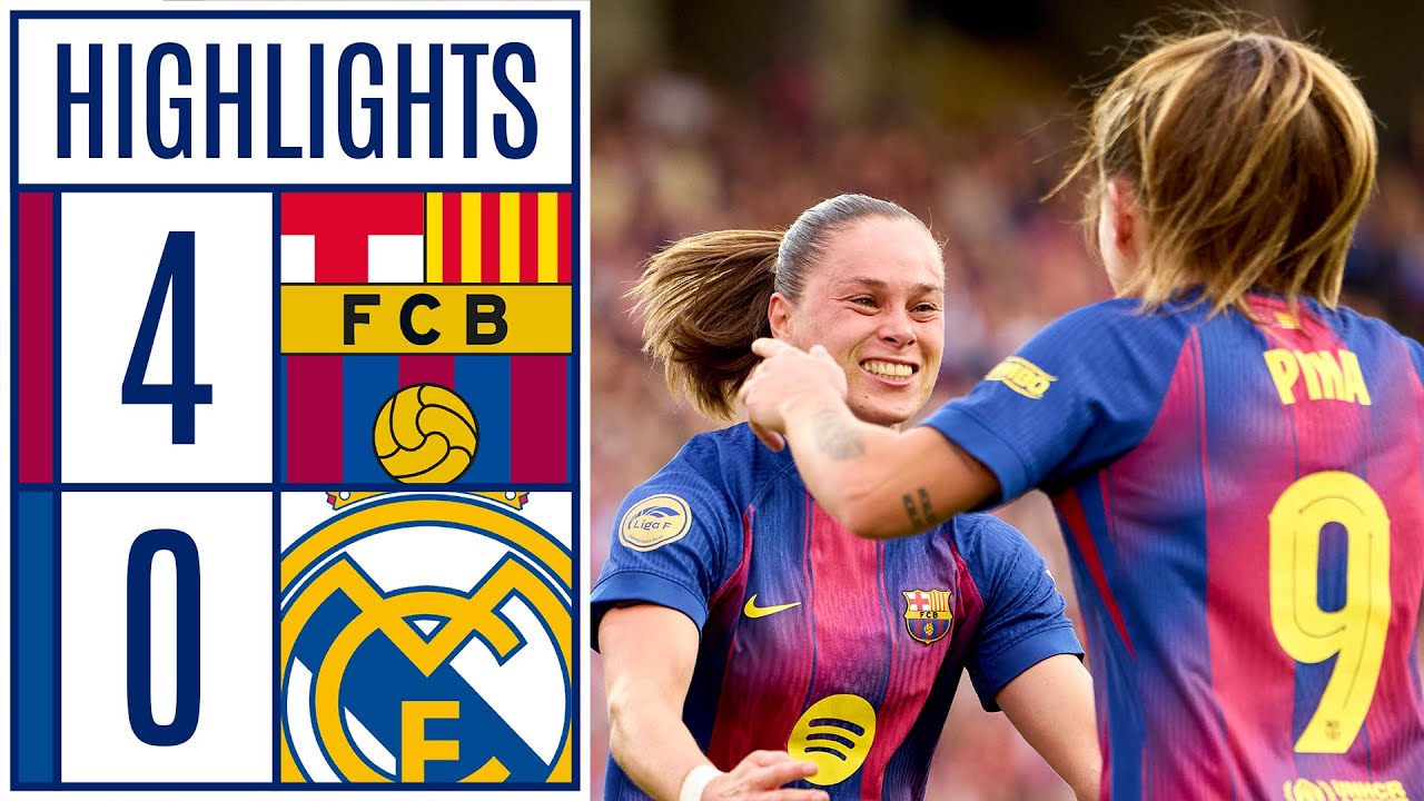 FC Barcelona 4-0 Real Madrid | Liga F Moeve