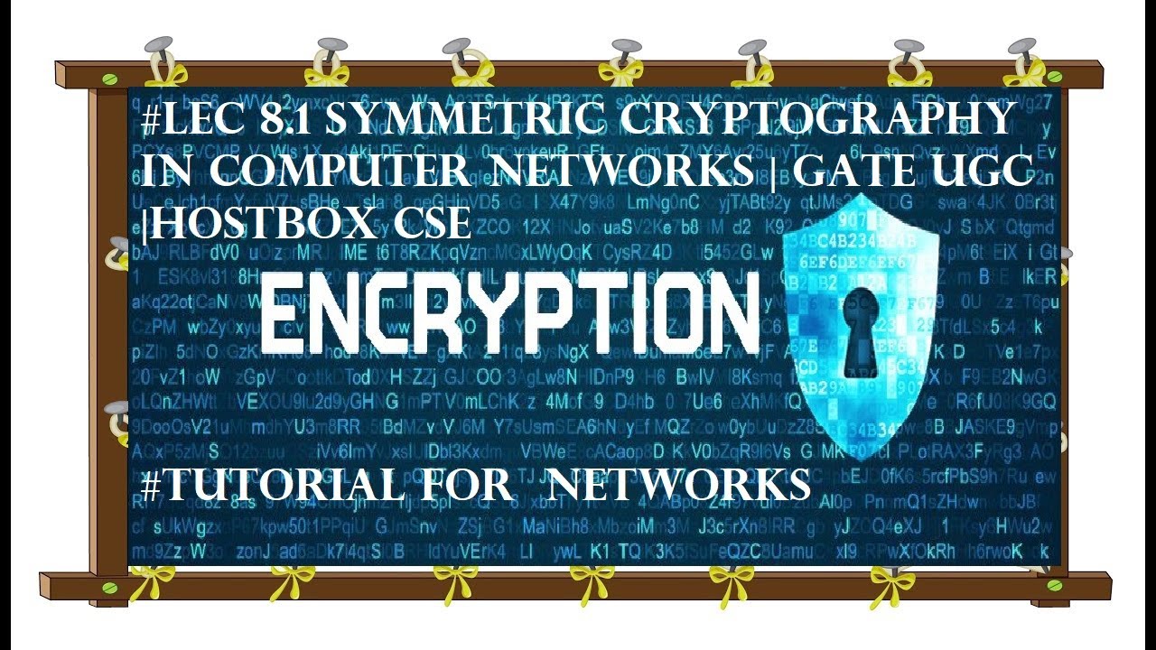 Master Symmetric Cryptography for Computer Networks 📡 | GAte Ugc & Hostbox CSE Tutorial