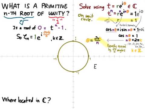 302.S4x: What is a primitive n-th root of unity?