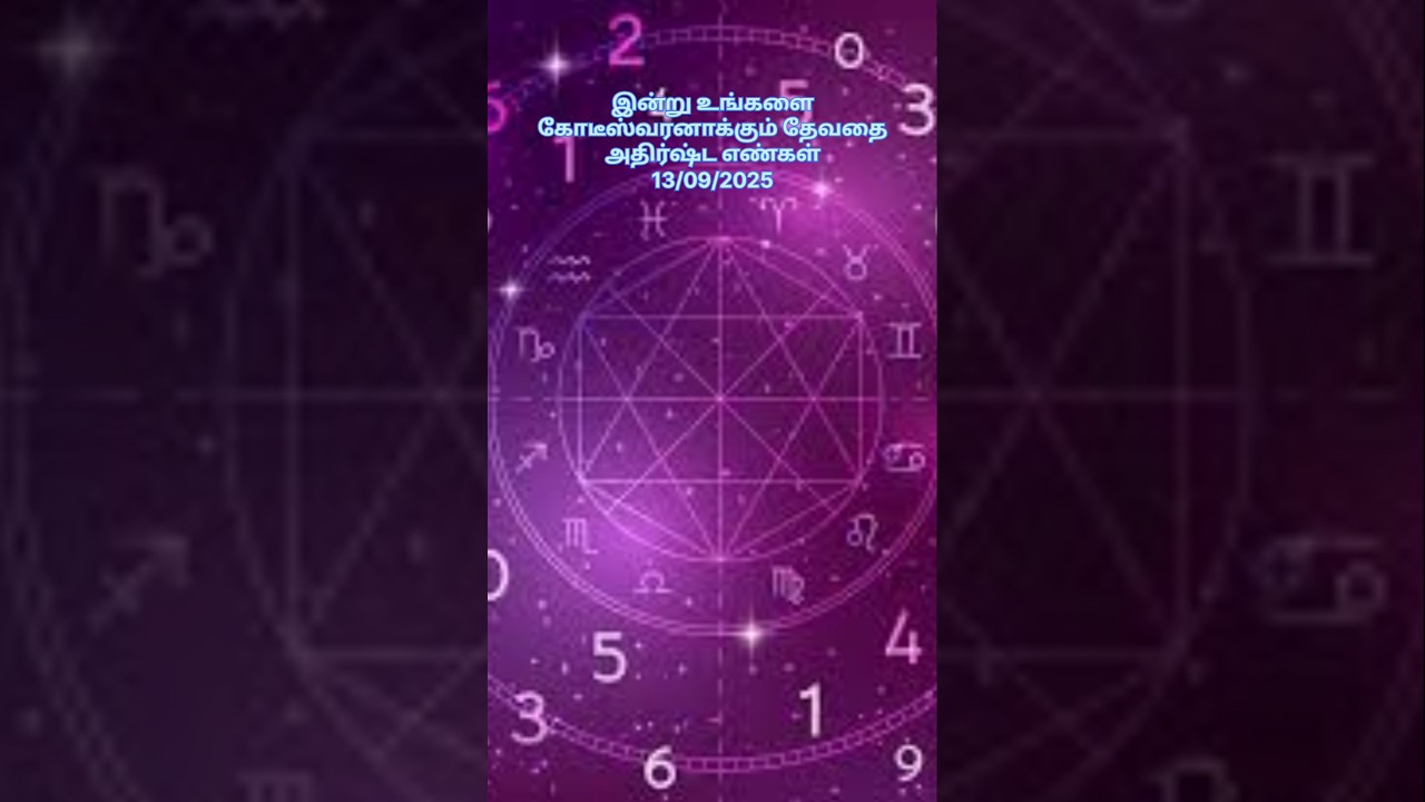 Lucky Number for Today: 13/9/25 | Astrology Insights