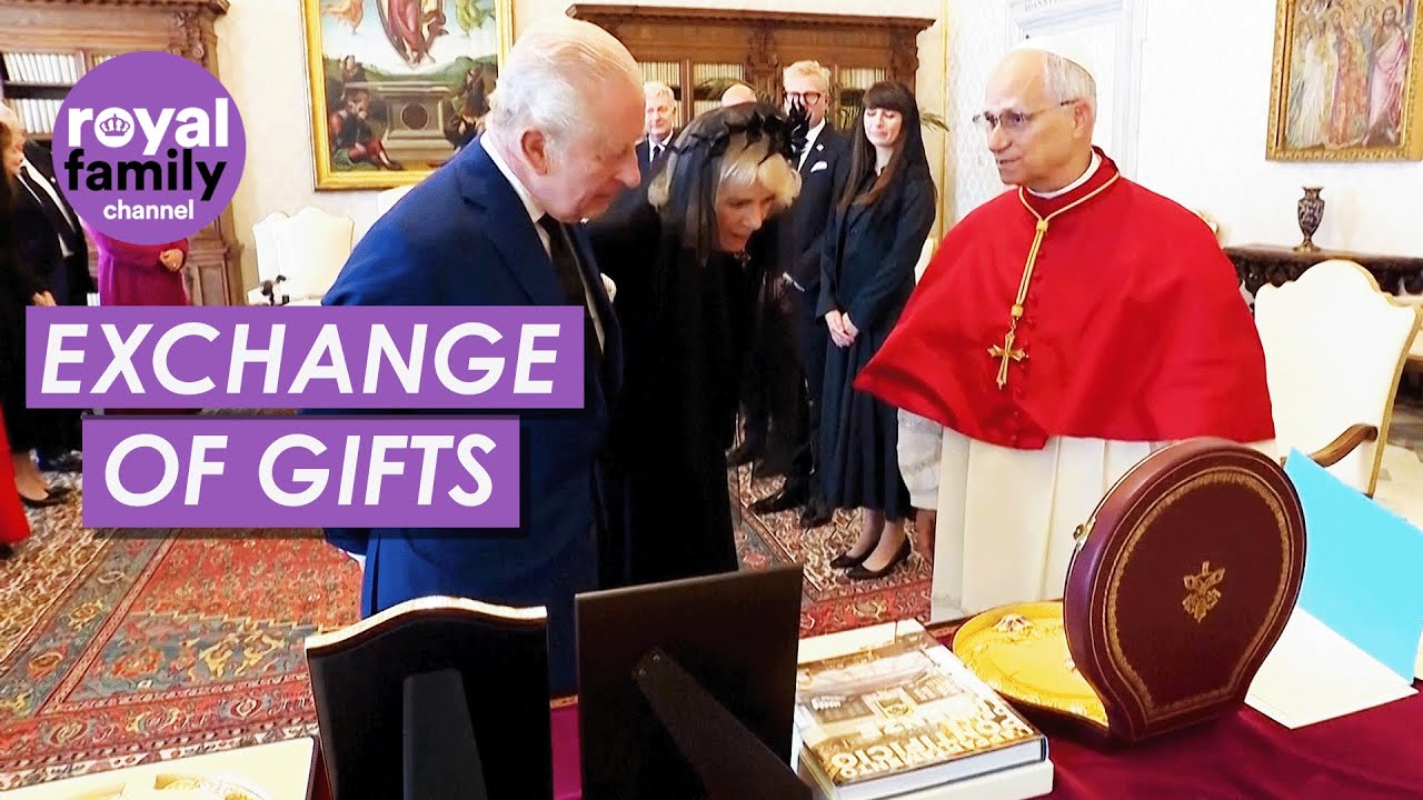 King Charles & Pope Leo XIV Exchange Gifts at Vatican