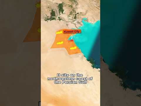 The hottest city in the world—Kuawait City.#history #geography #map #kuwait
