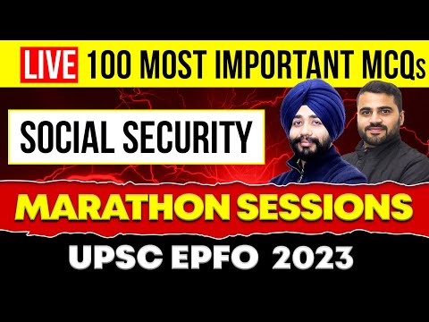 UPSC EPFO 2023 Free Tests & MCQs Revision | Social Security | LIVE Class EO & APFC | EduTap EPFO