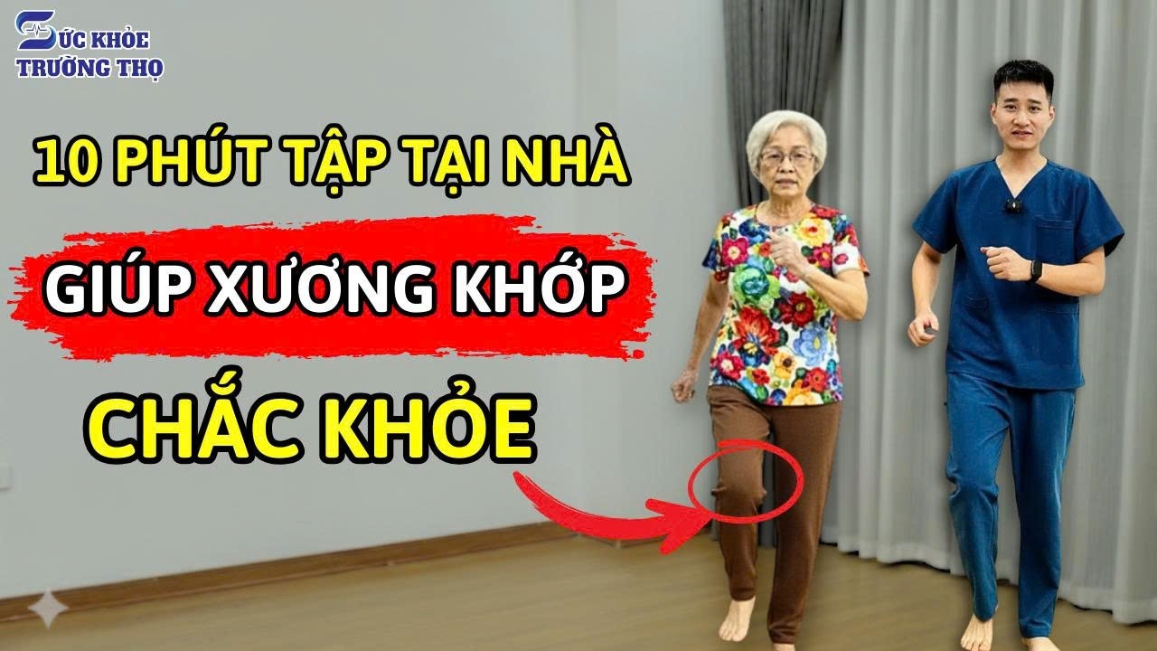 10 Phút Đi Bộ Tại Nhà Giúp Xương Khớp Khỏe Mạnh Cho Người Cao Tuổi 🚶♂️