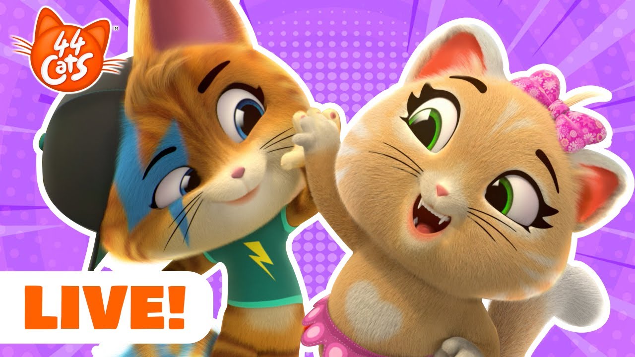 🔴 LIVE: 44 Cats - Try Not to Giggle! 😂 Funniest Episodes Marathon