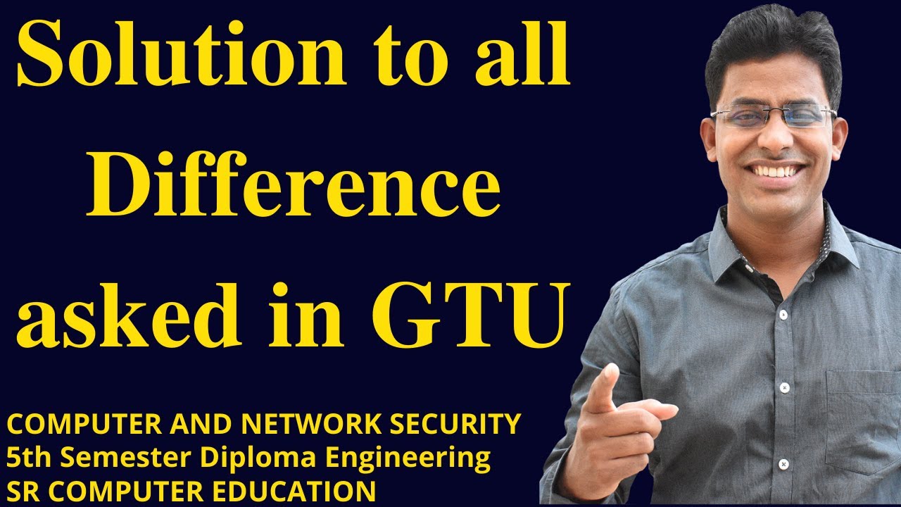 CNS all Differences asked in GTU