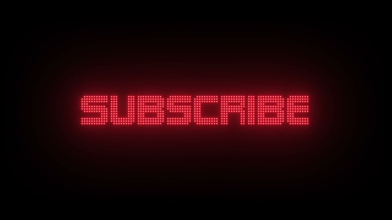 Black Screen Subscribe Button with Lighting Animation ✨