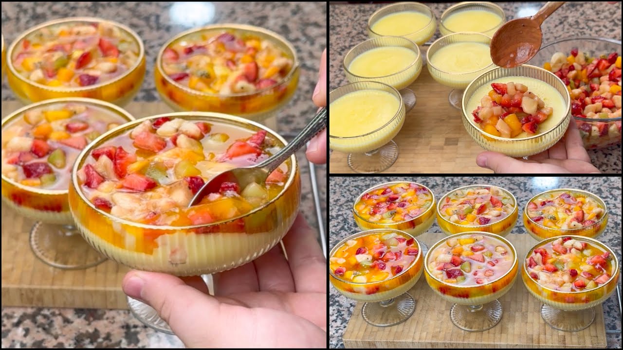 تحلية باردة سهلة ولذيذة لرمضان 😋