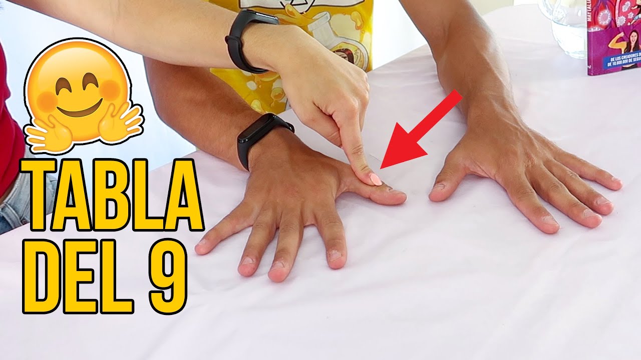 Truco con las manos para aprender la tabla del 9 ✋
