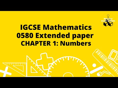 IGCSE Mathematics 0580 Extended Paper Chapter 1:Numbers